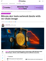 Bitcoin dev tests network limits with on-chain image