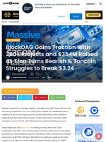 BlockDAG Gains Traction With 300+ Projects and $354M Raised as Tron Turns Bearish & Toncoin Struggles to Break $3.24 | Live Bitcoin News