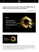 Qubit Launches Quantum-Secured Wallet App for Web3 Users Across iOS and Android - Visionary Financial