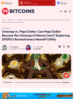 Uniswap vs. Pepe Dollar: Can Pepe Dollar Become the Uniswap of Meme Coins? Exploring $PEPD’s Revolutionary MemeFi Utility - 99Bitcoins
