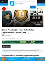 Live Best Crypto Presale Updates Today: Top 5 Presales to Explode During This Bull Run as Bitcoin Reaches $118K ATH, More Solana Treasuries Announced, and More...
