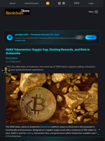AVAX Tokenomics: Supply Cap, Staking Rewards, and Role in Avalanche - Blockchain.News