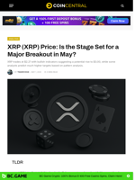 XRP (XRP) Price: Is the Stage Set for a Major Breakout in May? - CoinCentral