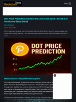 DOT Price Prediction: $0.91 Is the Line in the Sand — Break It or Get Buried Below $0.83 - Blockchain.News