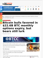 Bitcoin bulls favored in $22.6B BTC monthly options expiry, but bears still lurk - The Crypto News Wire