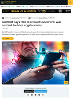 ZachXBT Exposes Fake Accounts Driving Crypto Scams on X