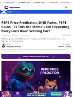 PEPE Price Prediction: SHIB Fades, PEPE Gains – Is This the Meme Coin Flippening Everyone’s Been Waiting For?
