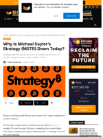 Why Is Michael Saylor’s Strategy (MSTR) Down Today?