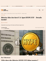 Bitwise files for first U.S. Spot HYPE ETF - Details inside! - AMBCrypto