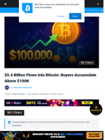 $5.4 Billion Flows Into Bitcoin: Buyers Accumulate Above $100K | Bitcoinist.com