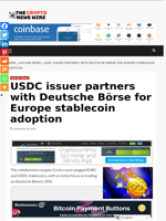 USDC issuer partners with Deutsche Börse for Europe stablecoin adoption - The Crypto News Wire