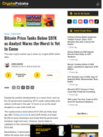 Bitcoin Price Tanks Below $97K as Analyst Warns the Worst Is Yet to Come