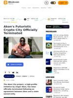 Akon's Futuristic Crypto City Officially Terminated – Africa Bitcoin News