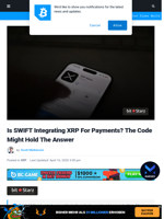 Is SWIFT Integrating XRP For Payments? The Code Might Hold The Answer | Bitcoinist.com