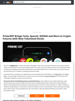 PrimeXBT Brings Tesla, SpaceX, NVIDIA and More to Crypto Futures with New Tokenised Stocks - Brave New Coin