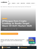 JPMorgan Expands Crypto Lending With BTC, ETH
