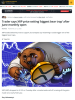 XRP Analysis Sees 'Bear Trap' as Price Faces June Test