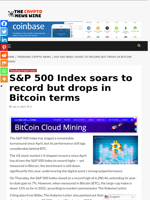 S&P 500 Index soars to record but drops in Bitcoin terms - The Crypto News Wire