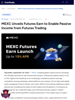 MEXC Unveils Futures Earn to Enable Passive Income from Futures Trading