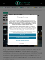 MAGACOIN FINANCE Now on Radar as XRP and Cardano Plateau — Could 12,000% Be in Play? - Crypto News Flash