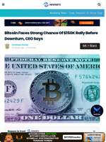 Bitcoin Faces Strong Chance Of $150K Rally Before Downturn, CEO Says