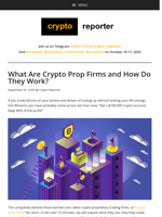 What Are Crypto Prop Firms and How Do They Work?