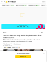 Polymarket traders don’t see Kelp socializing losses after $292 million exploit 