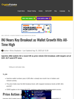 INJ Nears Key Breakout as Wallet Growth Hits All-Time High