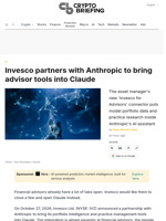 Invesco partners with Anthropic to bring advisor tools into Claude
