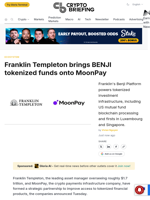 Franklin Templeton brings BENJI tokenized funds onto MoonPay