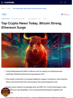Top Crypto News Today, Bullish Fundamentals