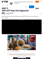 XRP Teases All-Time High Day Before XRP ETF May Get Approval