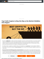 Best Crypto to Buy During the Dip: August 2025 Picks