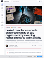 Pocket Bitcoin breach exposed IDs linked to public addresses