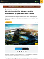 At Least 36 Public Firms to Add Bitcoin by Year-End: Blockware