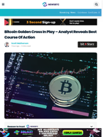 Bitcoin Golden Cross In Play – Analyst Reveals Best Course Of Action