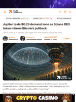 Jupiter tests $0.29 demand zone as Solana DEX token mirrors Bitcoin's pullback - AMBCrypto