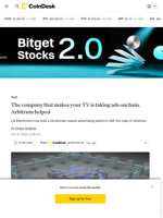 LG Electronics is taking advertisements onchain. Arbitrum helped