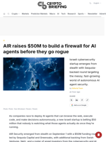AIR raises $50M to build a firewall for AI agents before they go rogue