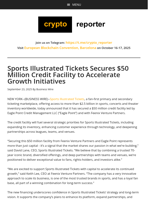 Sports Illustrated Tickets Secures $50 Million Credit Facility to Accelerate Growth Initiatives
