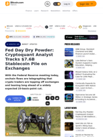Fed Day Dry Powder: Cryptoquant Analyst Tracks $7.6B Stablecoin Pile on Exchanges – Market Updates Bitcoin News
