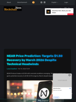 NEAR Price Prediction: Targets $1.50 Recovery by March 2026 Despite Technical Headwinds - Blockchain.News