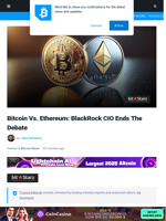 Bitcoin Vs. Ethereum: BlackRock CIO Ends The Debate