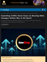 GameStop Stock Soars As Roaring Kitty Changes Twitter Bio
