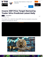 Insane XRP Price Target Named by Trader Who Predicted Latest Rally
