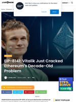 EIP-8141: Vitalik Just Cracked Ethereum's Decade-Old Problem | Live Bitcoin News
