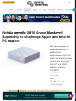 Nvidia unveils GB10 Grace Blackwell Superchip to challenge Apple and Intel in PC market
