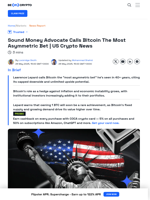 US Crypto News: Expert Calls Bitcoin the Ultimate Asymmetric Bet