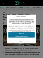 VeChain Leads Carbon Ledger Revolution as Crypto Shifts Toward Verified Sustainability - Crypto News Flash