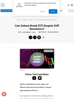 Can Solana Break $171 Despite Stiff Resistance?
